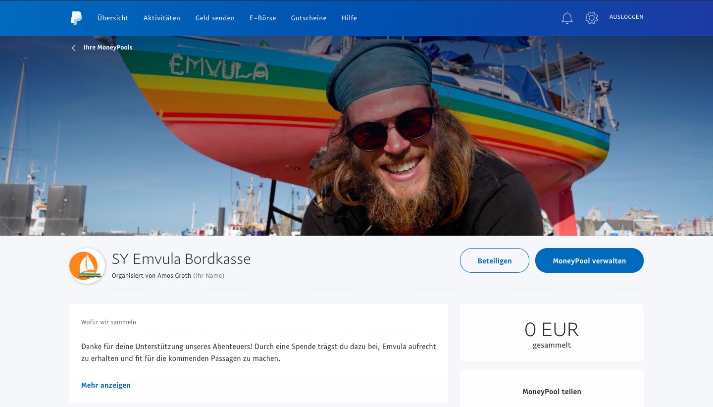 SY Emvula Bordkasse Screenshot